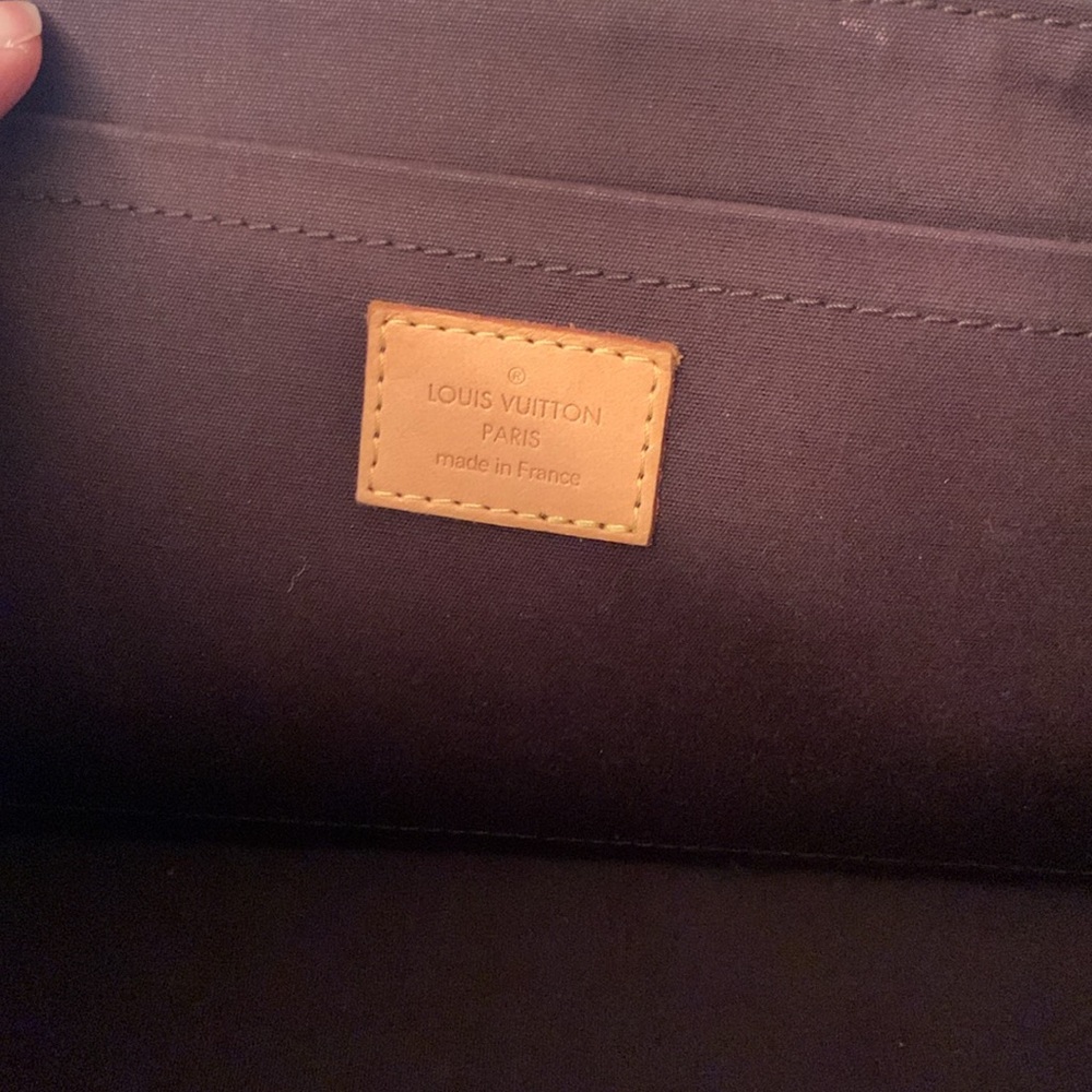 Louis Vuitton Burgundy and Tan Shoulder Bag - Picture 13 of 15